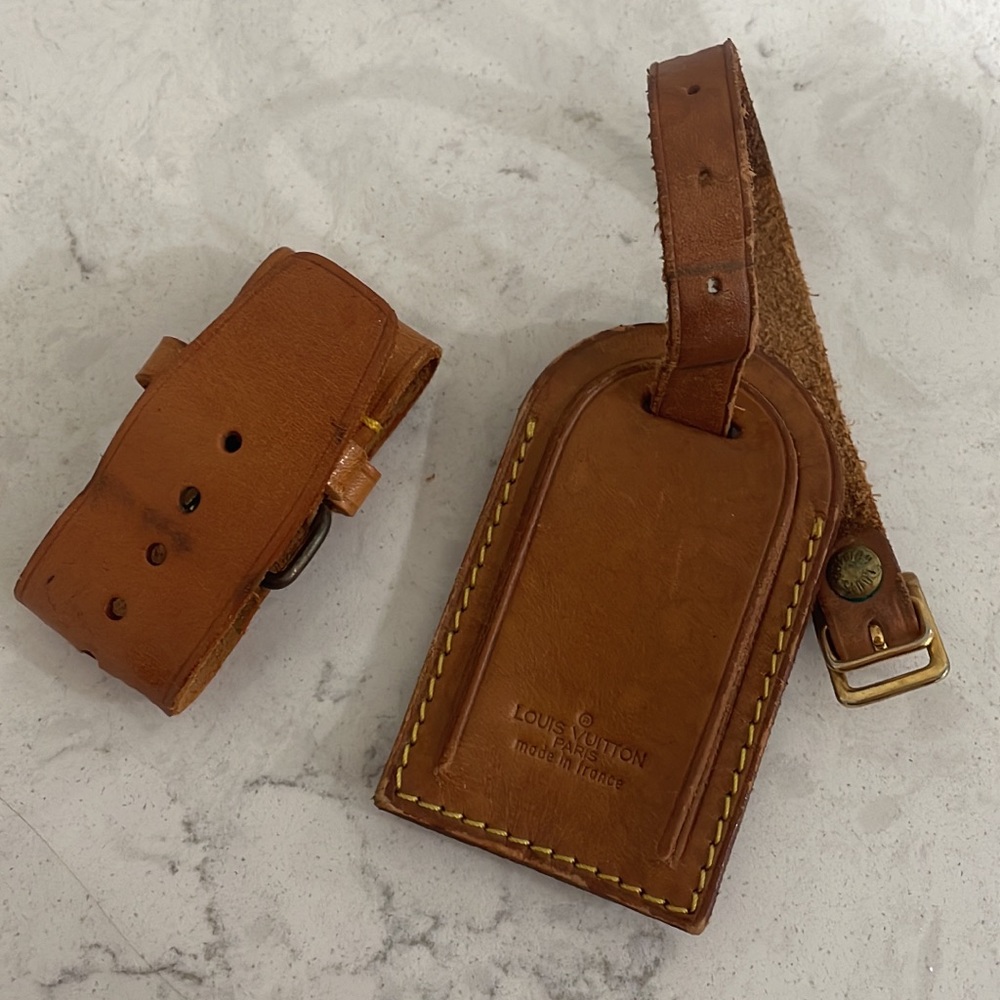 Authentic Louis Vuitton luggage tag